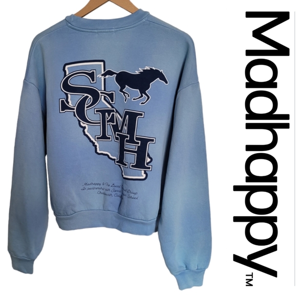 🆕️ Madhappy Sierra Canyon Trailblazers Collab Crewneck Pullover Sweatshirt - Picture 11 of 11